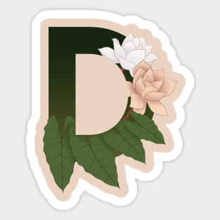 Monogram D Sticker